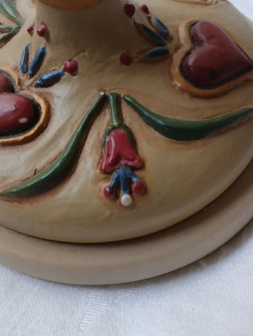 Brown Bag Cookie ButterPress Tulip Heart #17 Used